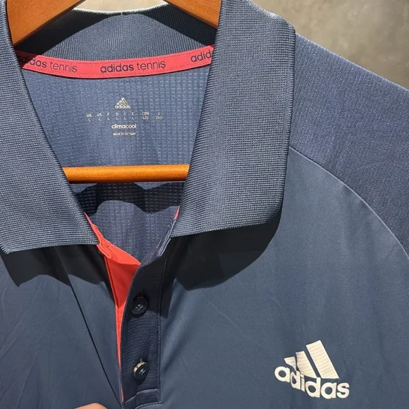 Adidas tennis climacool men’s polo shirt. Large - Picture 2 of 8